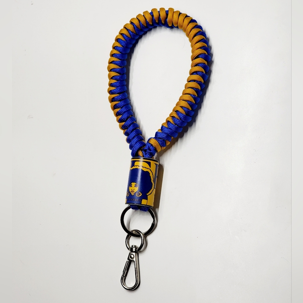 Sigma Gamma Rho Sorority Durable Wristlet Keychain Wrist Lanyard Fob Keychain - Picture 2 of 4